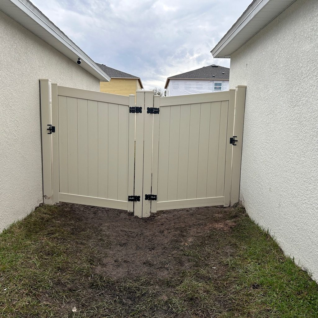 6' H Tan PVC Privacy