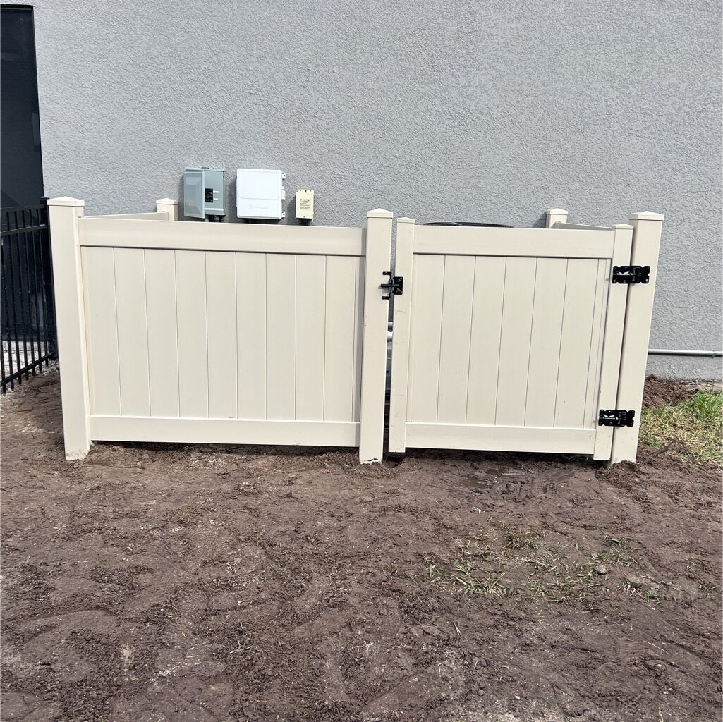 4' H Tan PVC Privacy