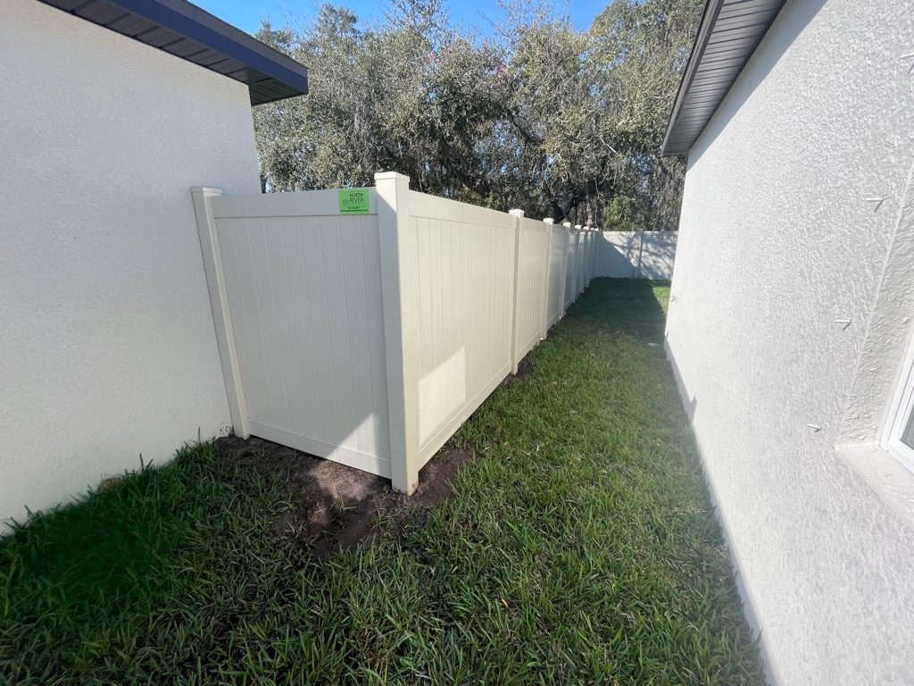 6' H Tan PVC Privacy