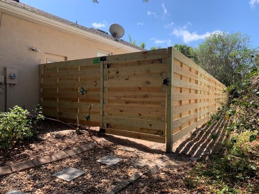 6' H Pressure Treated Wood Horizontal Shadow Box
