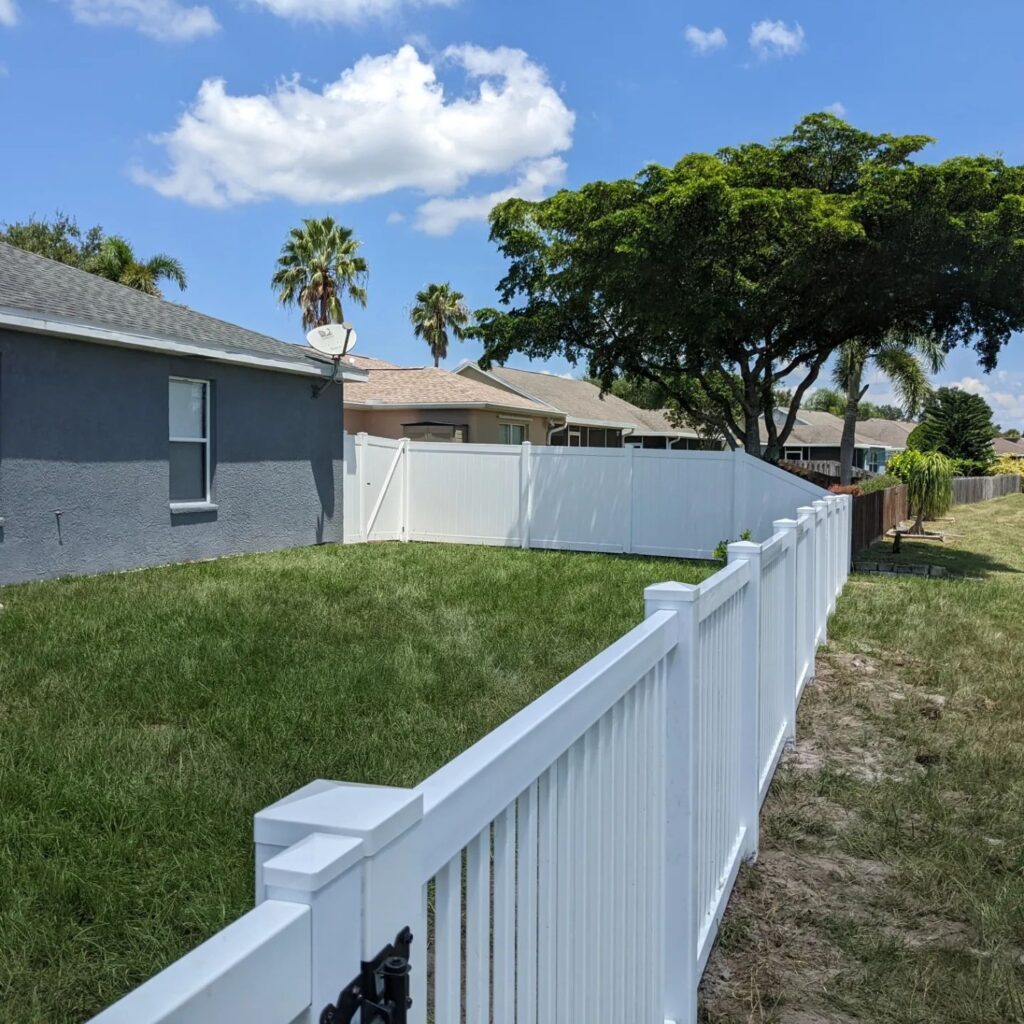 6' H White PVC Privacy & 4' H White PVC Picket