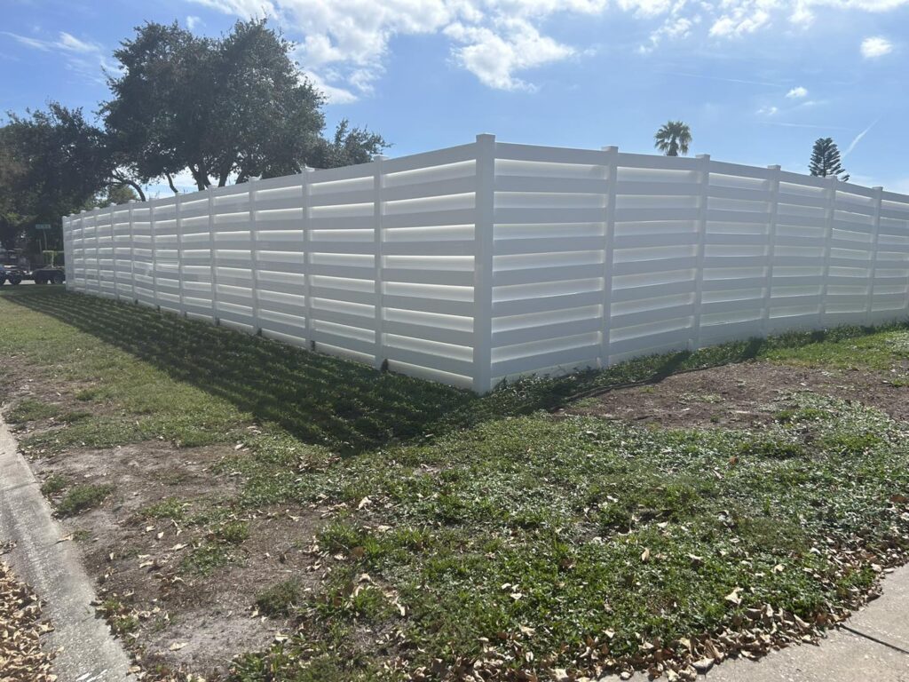 8' H White PVC Horizontal Shadow Box