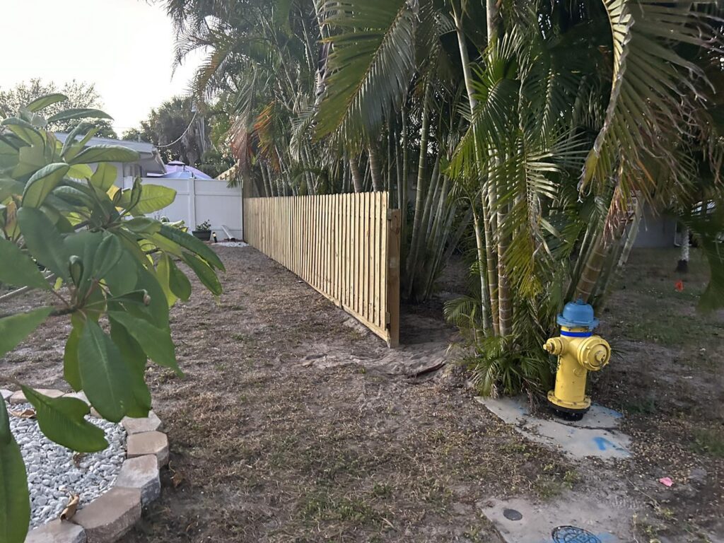 8' H Pressure Treated Wood Board on Board & 4' H Pressure Treated Wood Shadow Box