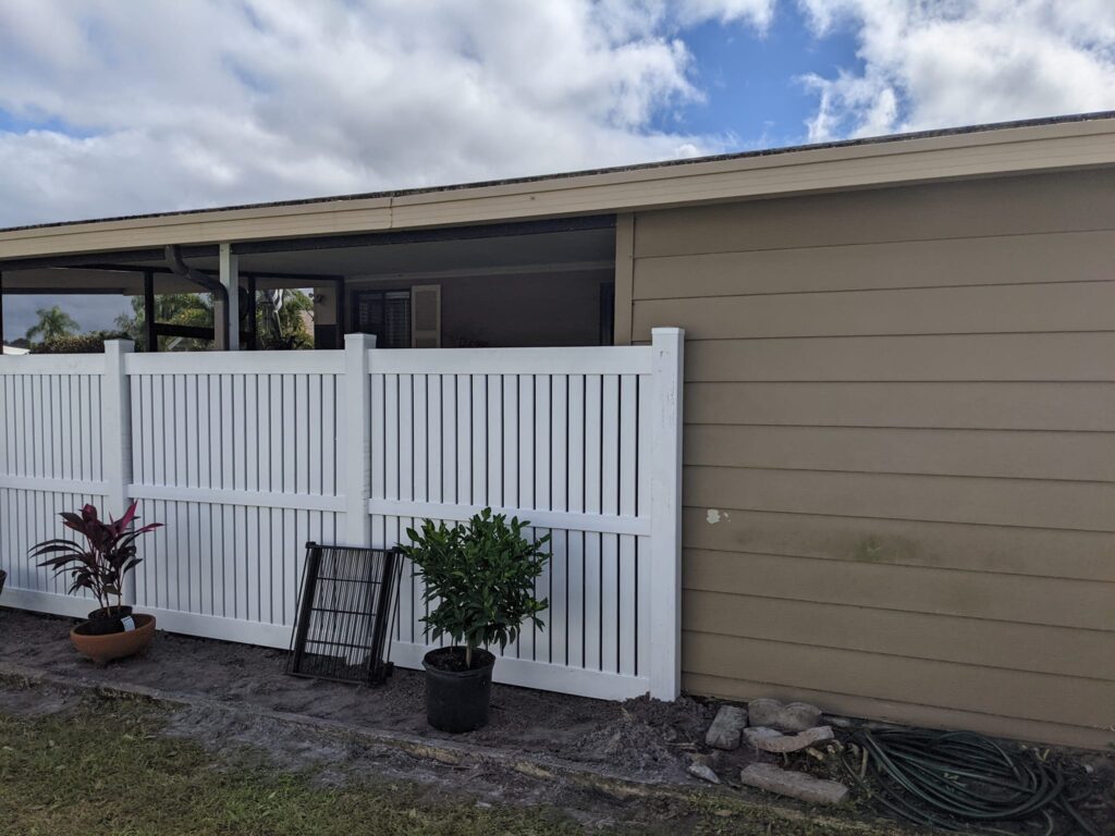 6' H White PVC Privacy & Semi-Privacy